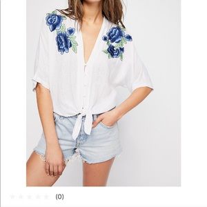 Free People floral blouse